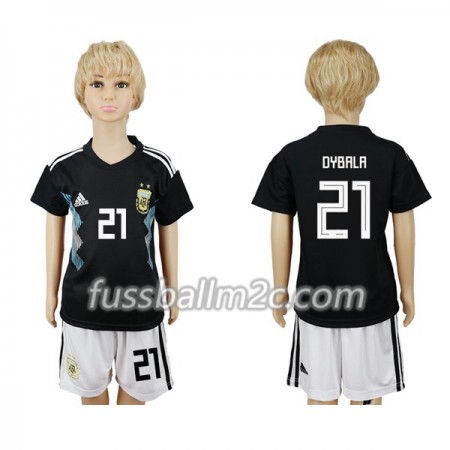 Fußballtrikots Argentinien Dybala 21 Kinder Auswärts Trikotsatz WM 2018